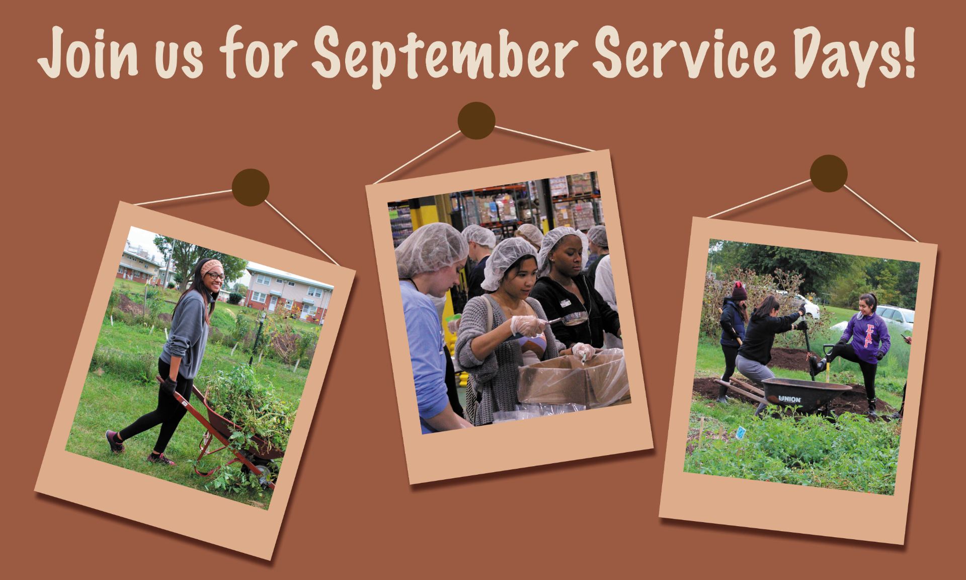 Join us for September Service Days!